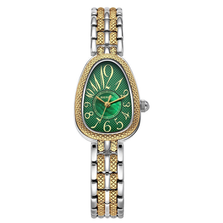 BERNY Snake-shaped Watch for Women Quartz Miyota 2035 Fashion Jewelry Bracelet Silver Gold Ladies Wristwatch Luxury Gift Watches Inspirational Watches