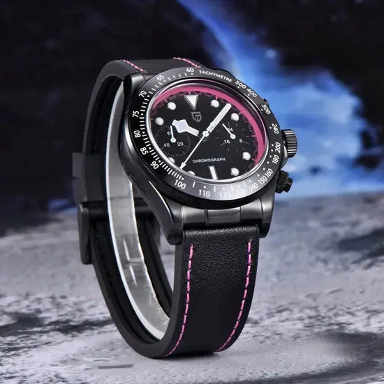 Chronograph Watch Racing car Sport Waterproof AR Sapphire glass - Inspirational Watches