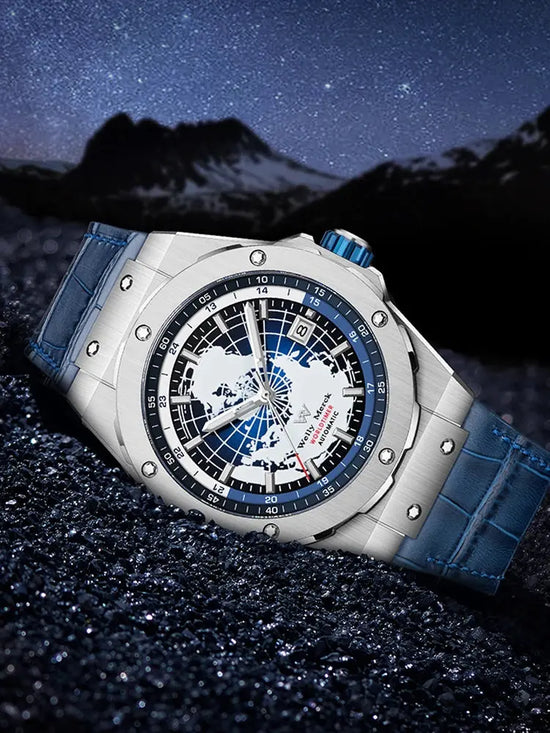 World Time Business Automatic Mechanical Inspirational Watches