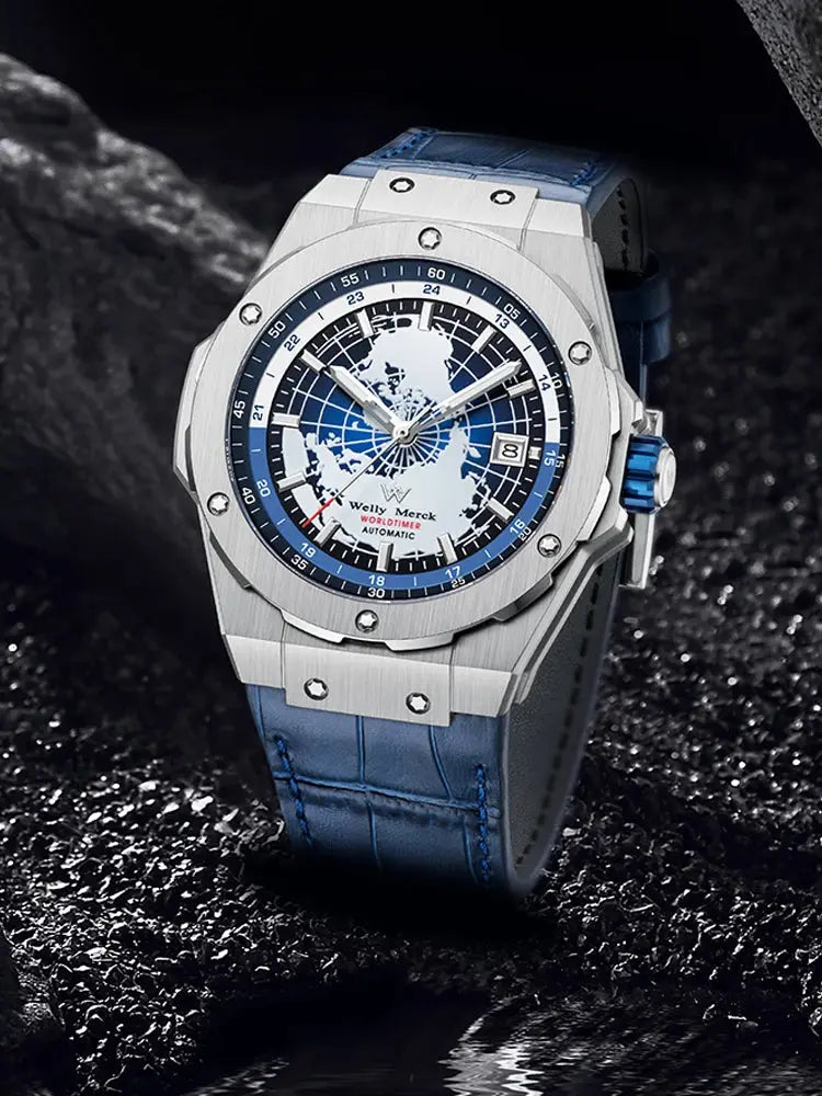 World Time Business Automatic Mechanical Inspirational Watches