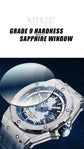 World Time Business Automatic Mechanical Inspirational Watches