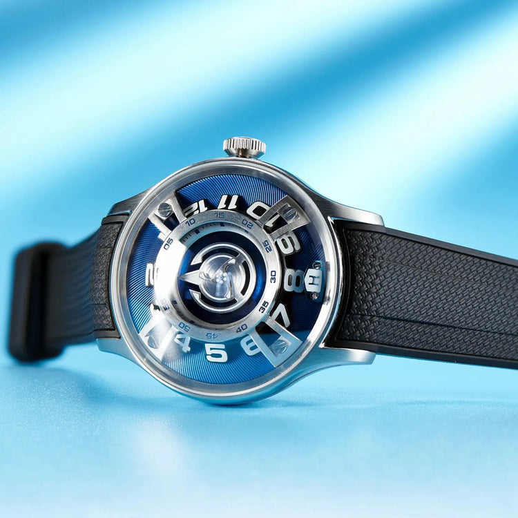 Curvature Engine Star Ship Automatic Super Luminous Blue Nightlight Automatic Inspirational Watches