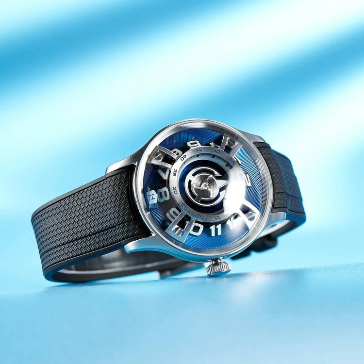 Curvature Engine Star Ship Automatic Super Luminous Blue Nightlight Automatic Inspirational Watches