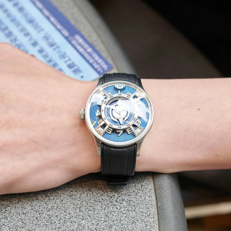 Curvature Engine Star Ship Automatic Super Luminous Blue Nightlight Automatic Inspirational Watches