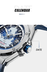 World Time Business Automatic Mechanical Inspirational Watches