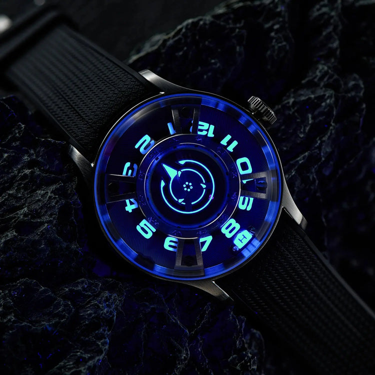 Curvature Engine Star Ship Automatic Super Luminous Blue Nightlight Automatic Inspirational Watches