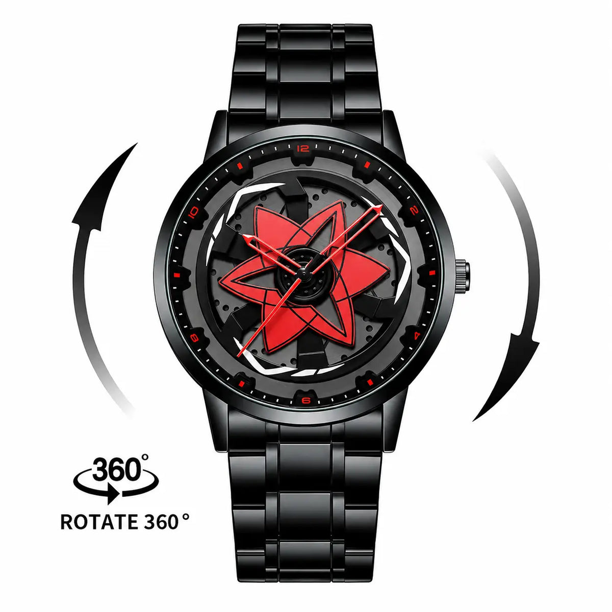 360° Rotating Wheel Quartz Watch Inspirational Watches