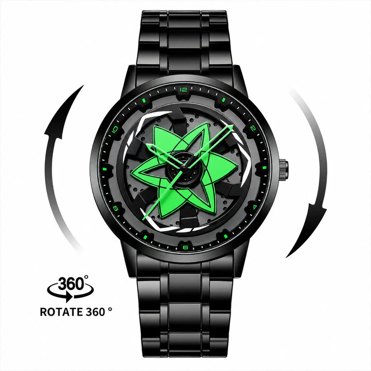 360° Rotating Wheel Quartz Watch Inspirational Watches