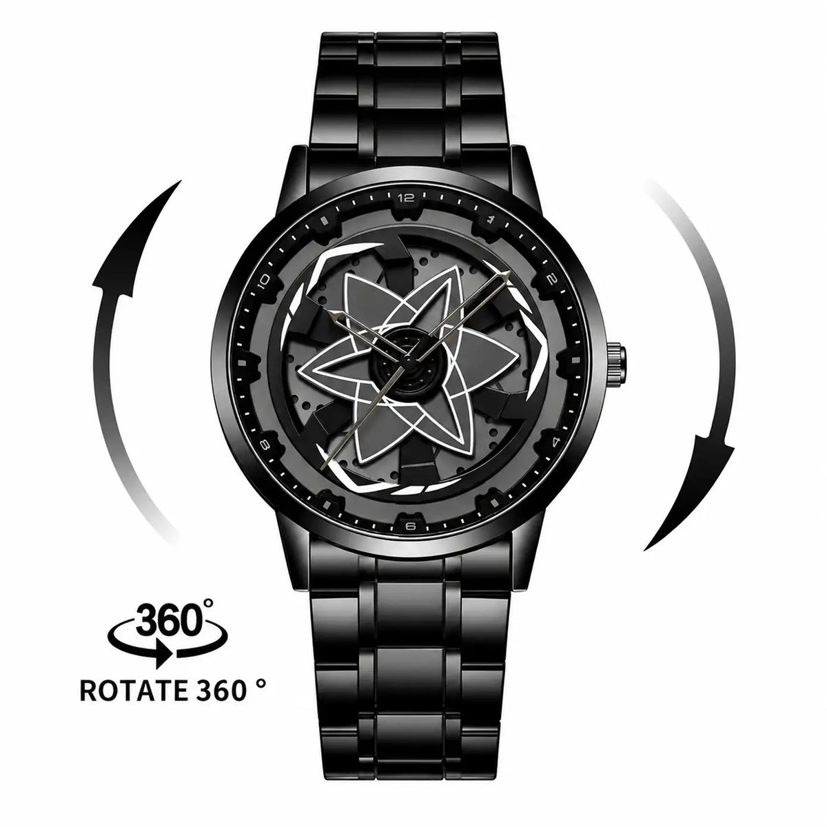 360° Rotating Wheel Quartz Watch Inspirational Watches