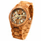 Cherry Wood Retro Hollow Skeleton Watch Inspirational Watches
