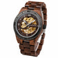 Automatic Watches Luxury Wooden Hollow Mechanical Watch Inspirational Watches