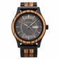 Natural Wood Quartz Watch – Day-Date Display Inspirational Watches
