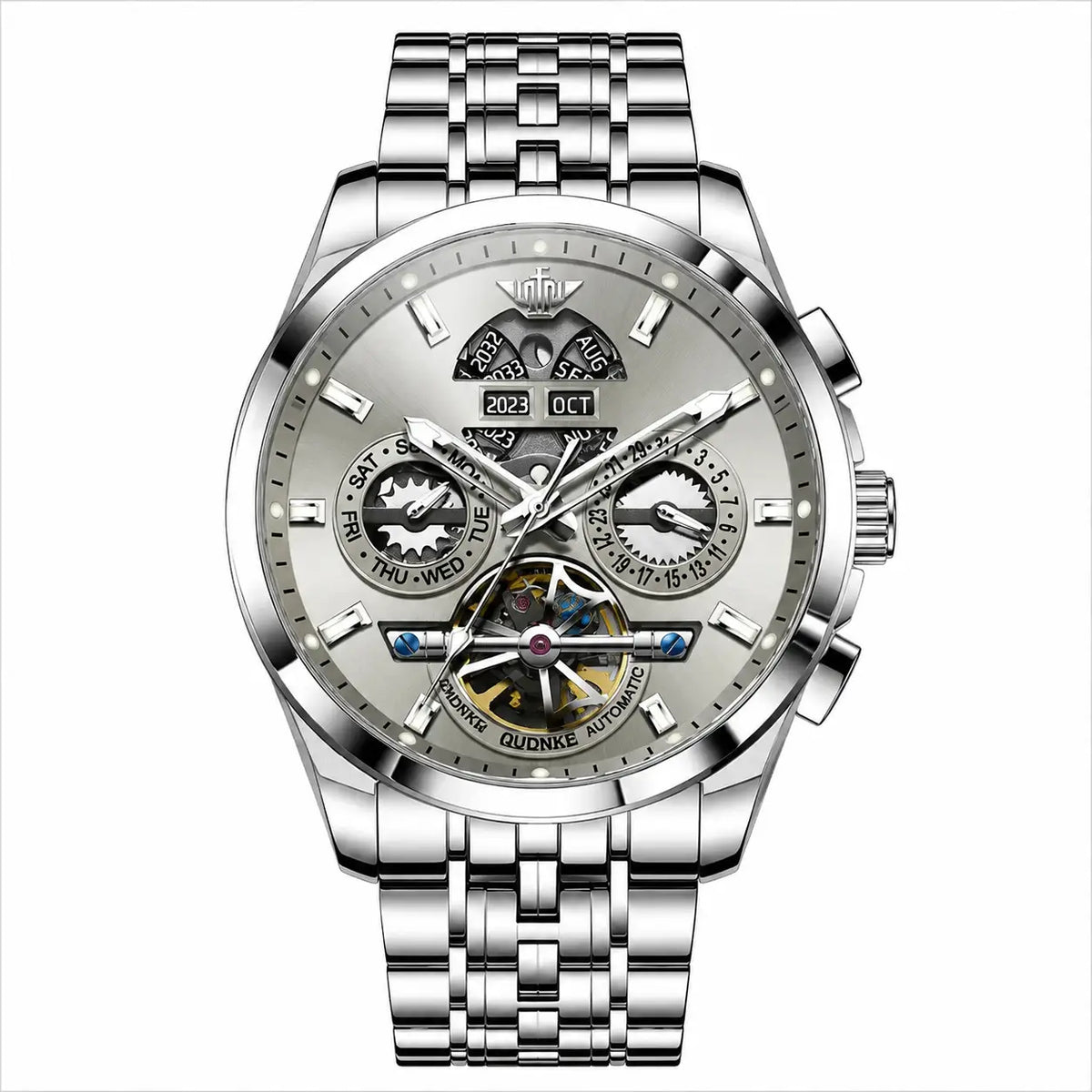Automatic Full Calendar Skeleton Watch