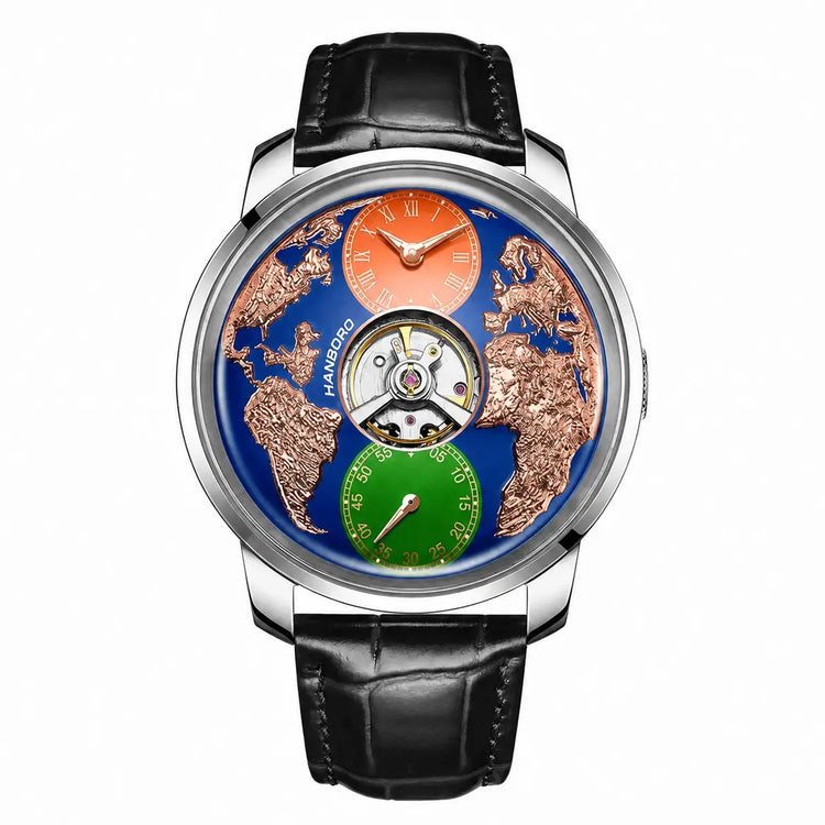 World Map Automatic Mechanical Watch Inspirational Watches