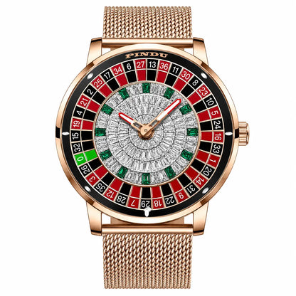 Automatic Roulette Rotating Dial Watch Inspirational Watches