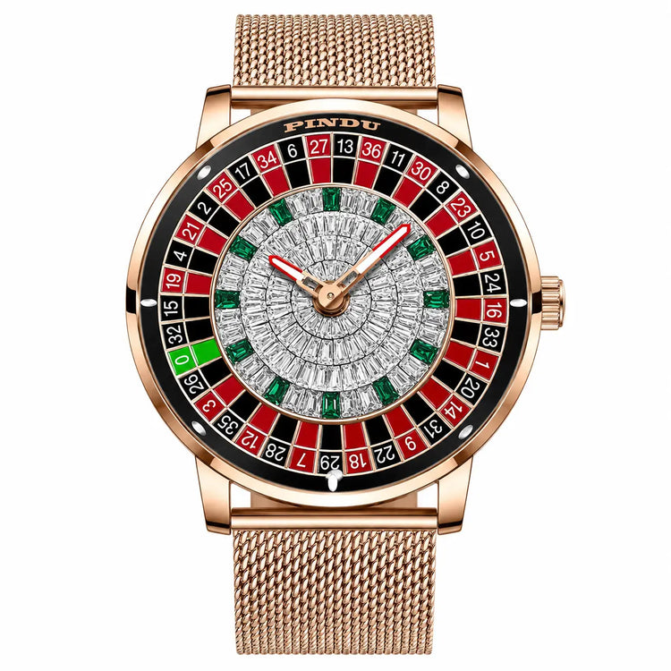 Automatic Roulette Rotating Dial Watch Inspirational Watches