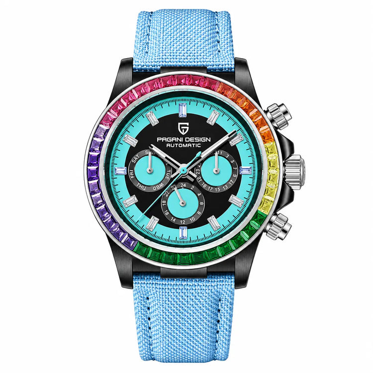 Rainbow Crystal Automatic Watch Inspirational Watches
