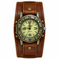 Vintage Punk Leather Cuff Watch