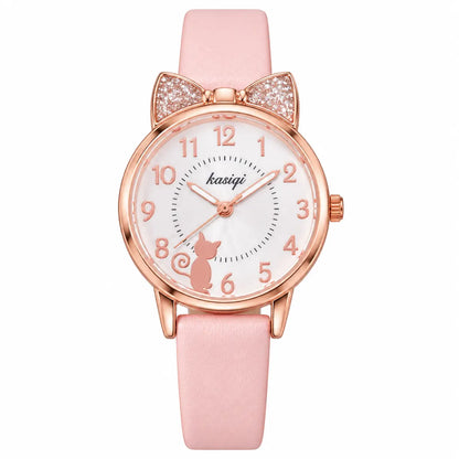 Cute Cat Moon Quartz Watch