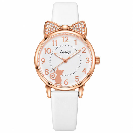 Cute Cat Moon Quartz Watch