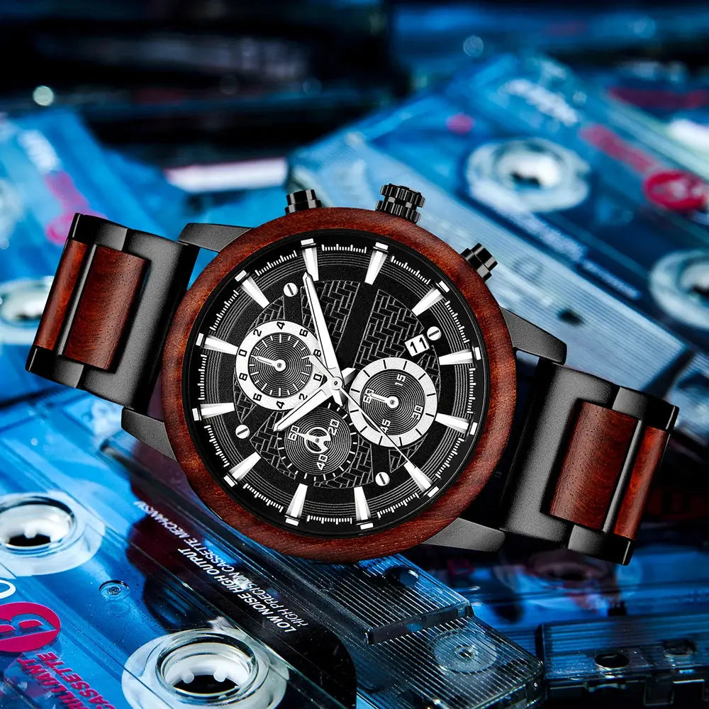Alloy & Wood Combined Watch Inspirational Watches
