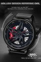 Rotating Dial Waterproof Car Wheel Watch Inspirational Watches