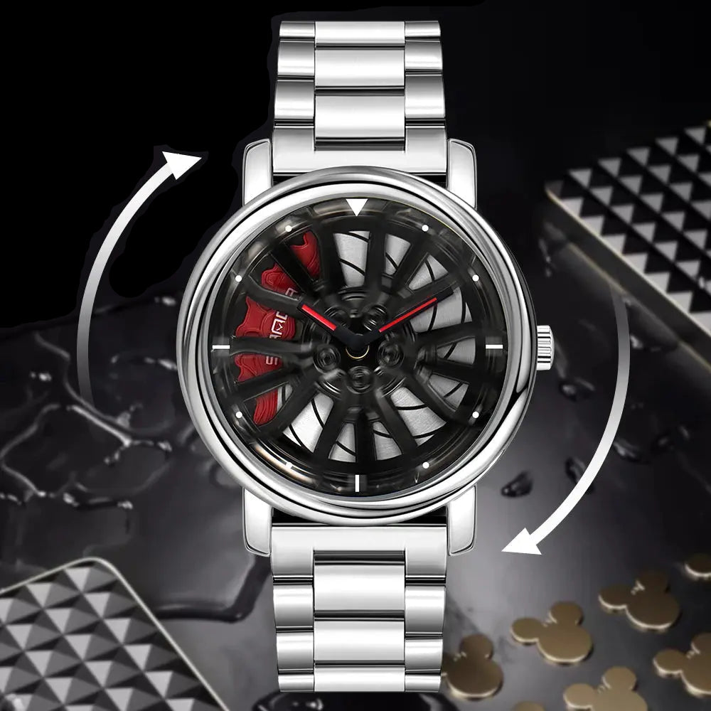 360 Degree Rotating Stainless Steel watch Inspirational Watches