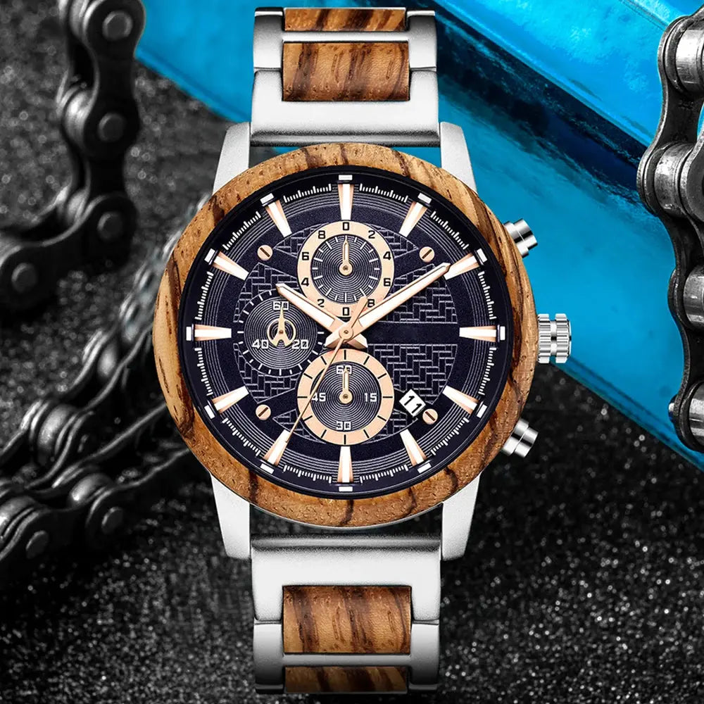 Alloy & Wood Combined Watch Inspirational Watches