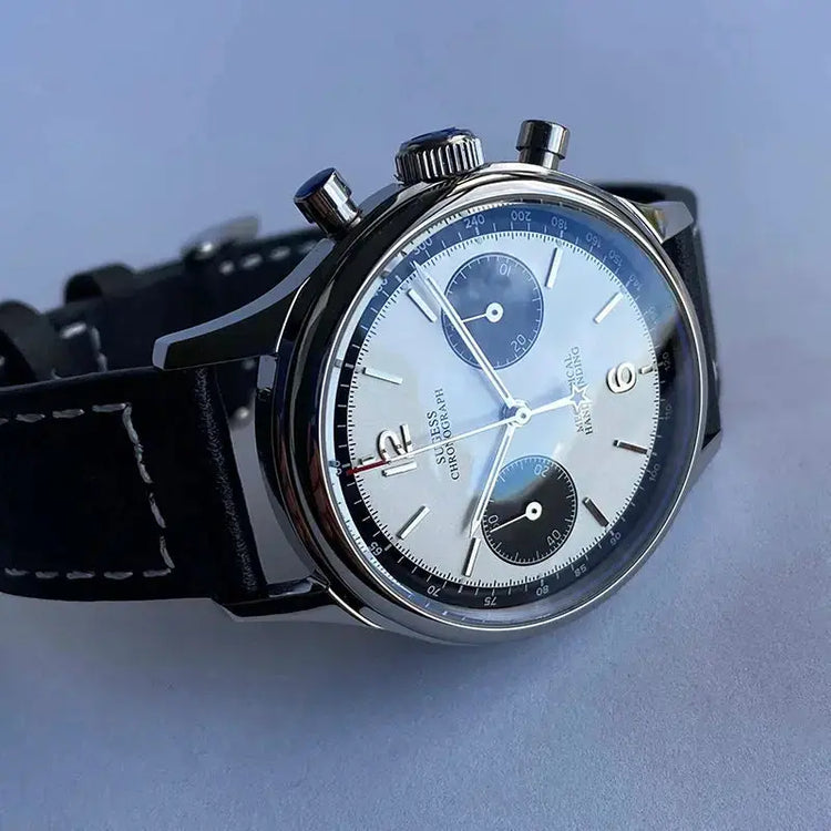 Mechanical Chronograph Panda Wristwatch Air Force Sapphire Waterproof Inspirational Watches