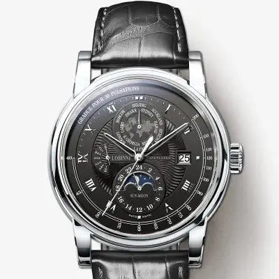 Automatic Mechanical Men's Watches Sapphire World Time Waterproof Inspirational Watches