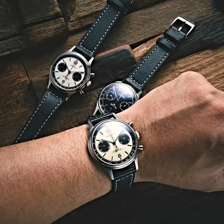 Mechanical Chronograph Panda Wristwatch Air Force Sapphire Waterproof Inspirational Watches