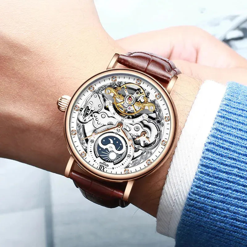 Luxury Skeleton Automatic Inspirational Watches