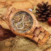 Cherry Wood Retro Hollow Skeleton watch Inspirational Watches