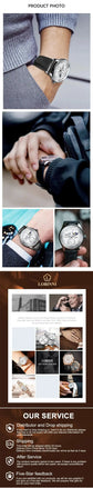 Moon Phase Mechanical Automatic Water Resistant Inspirational Watches