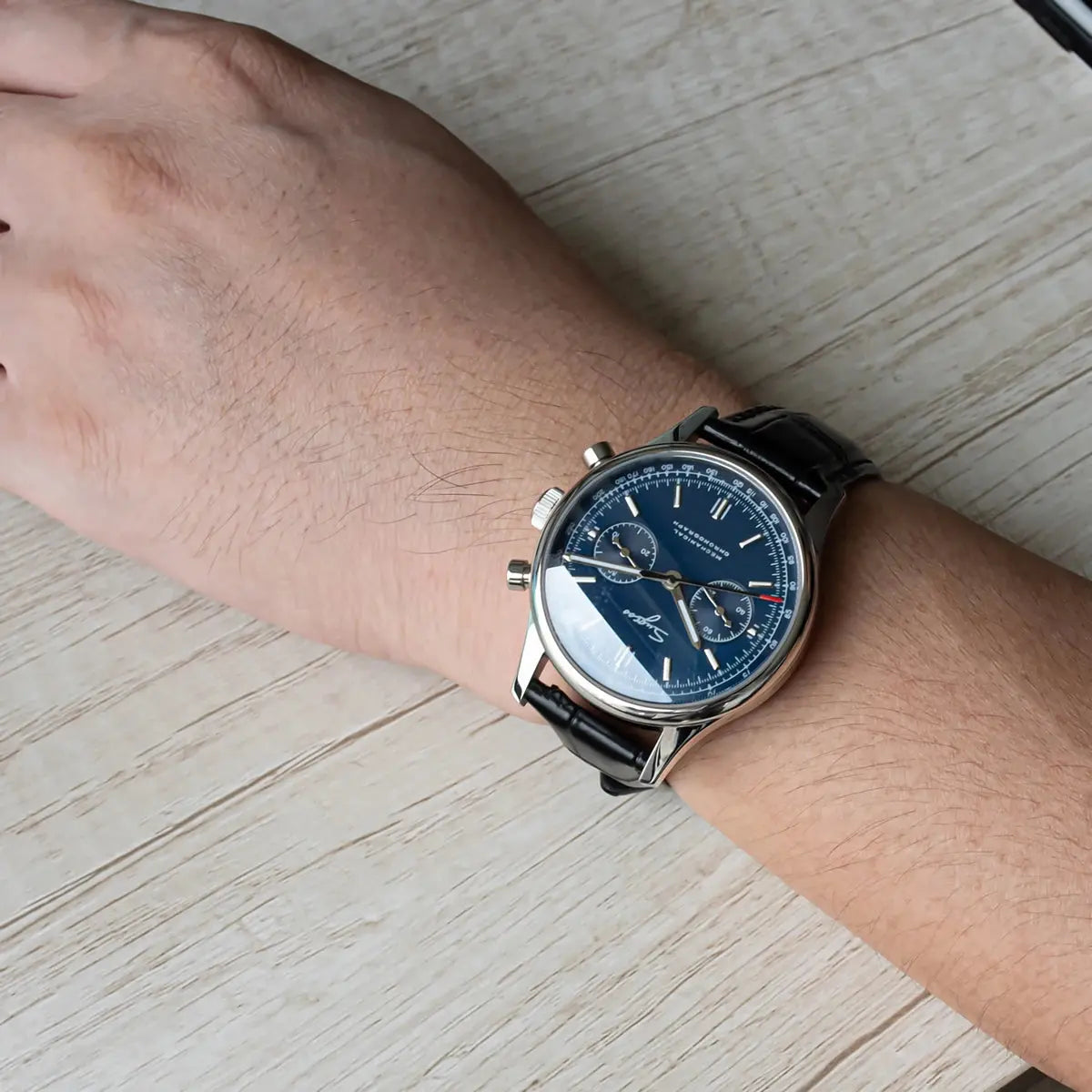 40 Pilot Chronograph Watch Men Air Force Inspirational Watches