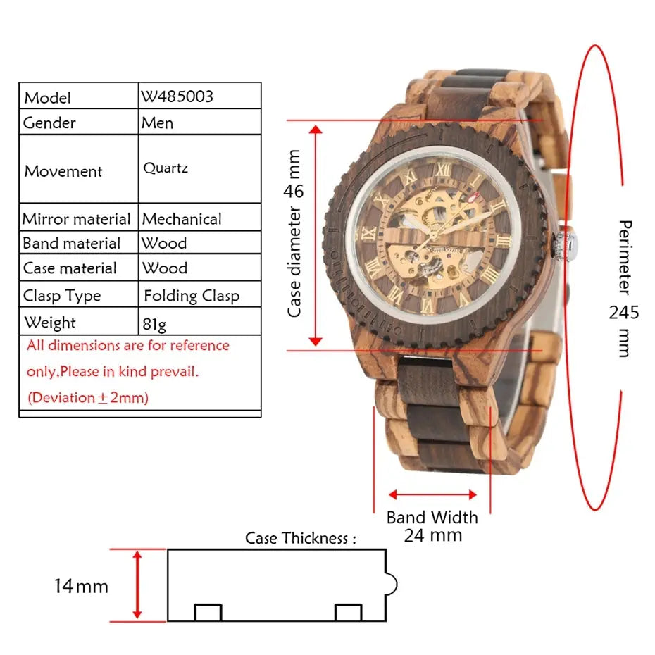 Wood Automatic Fashion watch Inspirational Watches