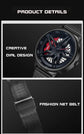 Rotating Dial Waterproof Car Wheel Watch Inspirational Watches