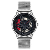 Rotating Dial Waterproof Car Wheel Watch Men Quartz Sport Steel Clock Creative Rim Hub Wheel Wristwatch Relogio Masculine Inspirational Watches
