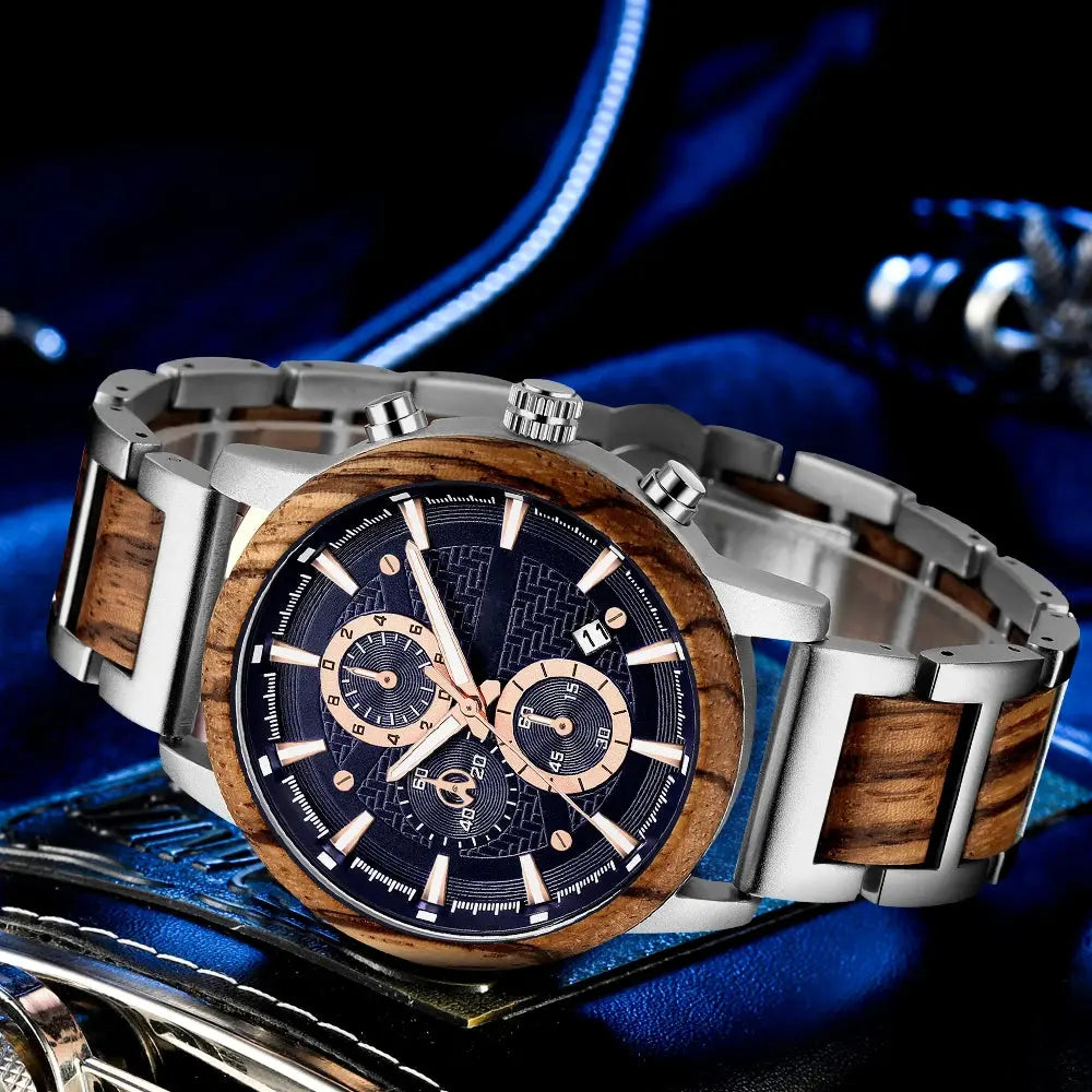 Alloy & Wood Combined Watch Inspirational Watches