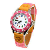 Colorful Number Kids watch Fabric Strap Inspirational Watches