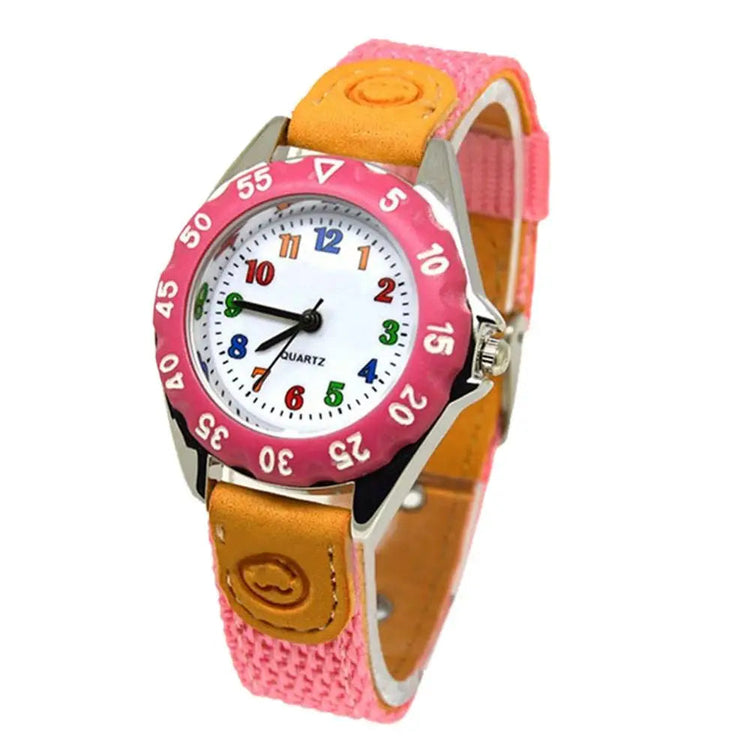 Colorful Number Kids watch Fabric Strap Inspirational Watches