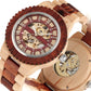 Automatic Wooden Skeleton Watch - Inspirational Watches