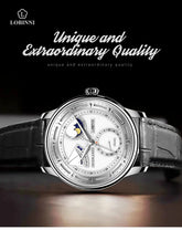 Moon Phase Mechanical Automatic Water Resistant Inspirational Watches