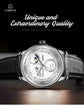 Moon Phase Mechanical Automatic Water Resistant Inspirational Watches