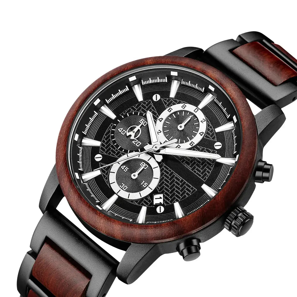 Alloy & Wood Combined Watch Inspirational Watches
