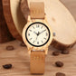 Elegant Women’s Wooden Watch – Genuine Leather Strap & Luxury Quartz Timepiece - Inspirational Watches