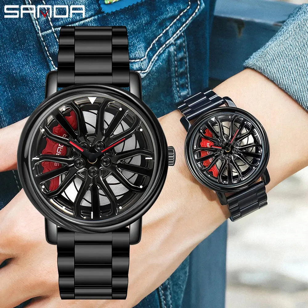 360 Degree Rotating Stainless Steel watch Inspirational Watches