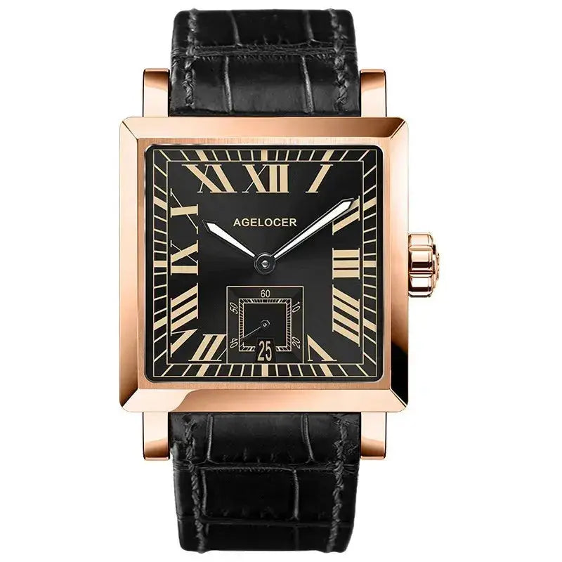 Square Business Formal Automatic Mechanical Inspirational Watches