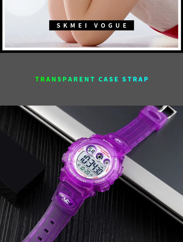 50M Waterproof LED Digital Kids Sports Watch Inspirational Watches
