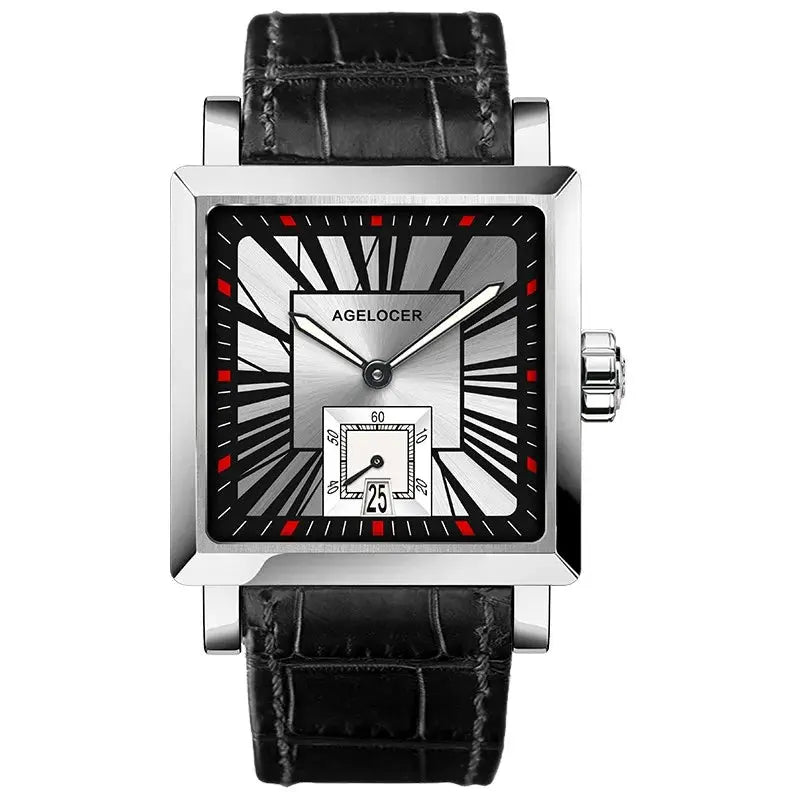 Square Business Formal Automatic Mechanical Inspirational Watches